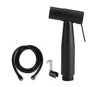 Bidé de Mano de Acero Inoxidable para Baño, Kit de Limpieza con Manguera de 150cm, Portátil, Negro, Multifuncional