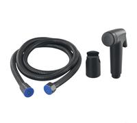 Bidé de mano para inodoro con manguera de 150 cm y cabezal pulverizador ABS conexión roscada G1/2 para uso doméstico (con manguera de ducha)