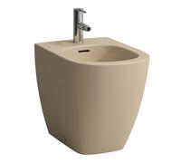 Bidé de pedestal LAUFEN LUA, con rebosadero, 1 orificio de grifo, 360x520mm, válvulas de esquina interiores, H8320810183021, Color: Beige Bahama