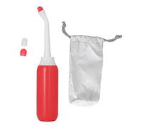 Bidé de Viaje con Botella de Lavado de Mano de Viaje con Boquilla de Pulverización Estirable Pulverizador de Bidé Portátil Mini Botella de Bidé(Rojo)