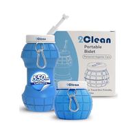 Bidé de viaje portátil plegable de 550 ml para una higiene respetuosa con el medio ambiente, perfecto para camping, al aire libre, viajes, uso musulmán, ligero y conveniente botella Peri con flujo a