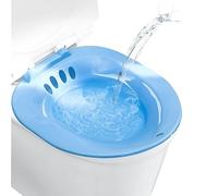 Bidé de viaje Sitz Bath Blue Portable Bidet Asiento de inodoro Portable Portable para el accesorio de bidet de inodoro Se adapta a inodoros universales para heridas posparto, hemorroides, bidets de