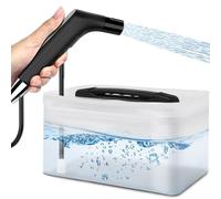 Bidé eléctrico portátil, bidé de viaje recargable con tanque de agua de 2,3 L, mini rociador manual de alta presión con bidé extraíble para baño, autocaravana y camping al aire libre
