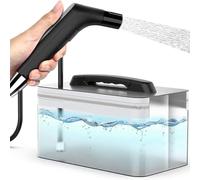 Bidé eléctrico portátil, bidé portátil para viajes, recargable con tanque de agua de 2.3 L, mini pulverizador de mano de alta presión para baño, coche RV y camping al aire libre