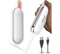 Bidé eléctrico portátil para viajes, pulverizador de mano recargable USB-C de alta presión, almacenamiento de agua plegable inteligente de 6.8 onzas, batería de 2000 mAh de larga duración, limpiador