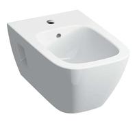 Bidé Geberit Renova Nr. 1 Plan, suspendido, forma parcialmente cerrada, 500.380.01.1, Color: Blanco