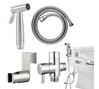 Bidé Manguera Para Inodoro,Acero Pañal Pulverizador - Regulador de chorro Portátil Con Regulador De Presión Accesorios De Baño Para Mujeres Bebé Higiene