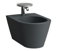 Bidé mural LAUFEN Kartell, 1 orificio de grifo, 370x545x430mm, H8303317583021, Color: Grafito mate