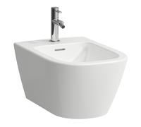 Bidé mural LAUFEN Meda Advanced, 1 orificio de grifo, con rebosadero, 360x540mm, H8301107573021, Color: Blanco Mate