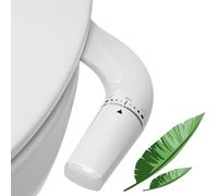 Bidé para inodoro izquierdo - Bidé ultrafino no eléctrico con, boquilla doble bidé, limpieza delantera y trasera, accesorio de inodoro, ducha de glúteo, taharet (con manguera de 1 m)