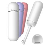 Bidé portátil para viajes y camping - Botella manual con pulverizador para higiene íntima, 3 cierres antifugas, pulverizador extensible con boquilla giratoria para hombres y mujeres (Blanco, General)
