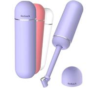 Bidé portátil para viajes y camping - Botella manual de presión para higiene íntima, con 3 sellos antifugas y pulverizador extensible con boquilla giratoria para hombres y mujeres (Morado, General)