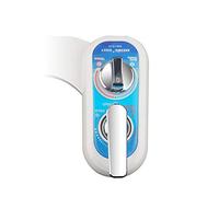 Bidé Pulverizador De Mano Izquierda - Bidé Sanitario Acoplable Al Inodoro Para Lavado Sanitario, Caliente Y FríO De Accesorio De WC De Bidé No Eléctrico Con Boquilla Doble Autolimpiante,3/8