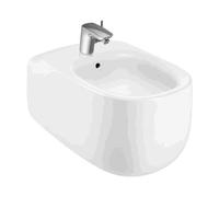 Bidet de tipo suspendido de 58,5 cm fabricado en porcelana de color blanco Beyond Roca - Sin tapa