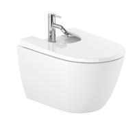 Bidé Suspendido de Porcelana Ona 36 cm Blanco Roca - Sin tapa / Sin accesorios