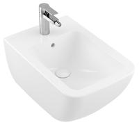 Bidé Venticello de Villeroy & Boch, 1 orificio de grifo, con rebosadero, suspendido, 375x560mm, 441100R1, Color: Cerámica Blanca