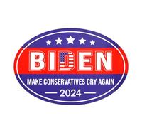 Biden Harris 2024 - Imán para automóvil, 5.9 x 3.93 pulgadas, calcomanías políticas para automóvil, calcomanía de parachoques de Biden Harris 2024, imán electoral para parachoques de coche,