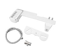 Bidet Attachment Adjustable Water Pressure Dual Nozzle Ultra Slim One Key Quick Disassembly Toilet Seat Attachment