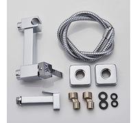 Bidet Faucet Bright Chrome Handheld Inodoro Rocinador Bidet Juego de rociador de bidet de mano de hábito Aqiong