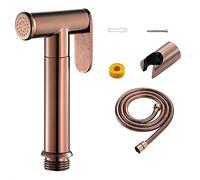 Bidet Handheld Water Sprayer Ducha de mano for uso en inodoro Shower for con manguera Latón Paño agua fría Kit rociador pañales, Rose Gold(Rose Gold)