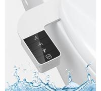 Bidet para WC,Bidet Portatil para WC No Eléctrico Ultrafino y Bidet para Doble Boquilla Retráctiles Autolimpiables,Ajustable de Agua Bidé accesorio para inodoro