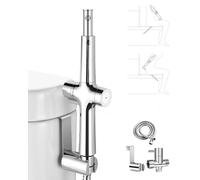 Bidet Para WC,Grifo Portatil para WC Kit Ducha de Lavabo con 2 Modos de Salida de Agua con Boquilla Extendida, Limpieza Personal y de Baño,Presión de Agua Ajustable Handbrause Badezimmerreinigung