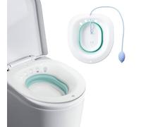 Bidet Portátil para el WC con Bomba y Gancho -,Baño de asiento para inodoro, Antideslizante, Soporta 130 kg, Diseño Ergonómico, Hemorroides, Embarazadas, cuidado postparto-Tratamiento Del Perineo