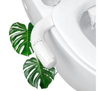 Bidet Portatil para WC,Bidet para WC No Eléctrico Ultrafino y Bidet para Doble Boquilla Retráctiles Autolimpiables,Ajustable de Agua Bidé accesorio para inodoro