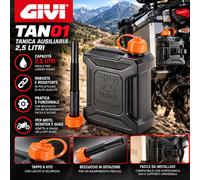 Bidón 2,5 Litros Givi Para Transporte De Gasolina/Agua/Aceite Homologado - TAN01