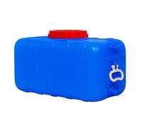 Bidon Agua Azul 25L/50L/75L/110L/155L Depósito De Agua para Exterior con Grifo，Plástico Grueso Contenedor De Almacenamiento De Agua Cubo De Almacenamiento Portátil para El Hogar(Size:50L)