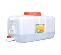 Bidon agua Bidón De Agua Con Grifo,Tanque Contenedor De Agua Portátil25 Litros Contenedor De Almacenamiento De Agua Cubo De Almacenamiento De Plástico Autónomo Con Barril Cuadrado Para Acampar Al Aire