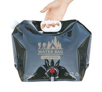 Bidón Agua Plegable 8L con Grifo - Contenedor Agua Portátil Graďo Alimenticio PE/PA/Pet, Bolsa Almacenamiento Reutilizable Camping Senderismo Picnic Barbacoa, Dispensador Válvula Fácil Gran Capacidad