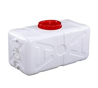 Bidon agua Tanque De Agua De Plástico De Grado 25L/30L/45L/75L/110L/155L/200L，Blanco Horizontal Tanque De Agua Contenedor，Almacenamiento De Agua De Plástico Grueso Cubo，Automóvil Tanque De A(Size:30L)