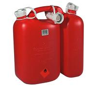 Cartrend Bidón doble ECO 5,5+3 L, PEAD Rojo, homologación UN, accesorios negros