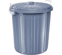 Bidón con tapa para residuos polipropileno, gris