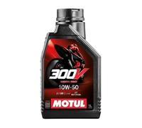 Motul Bidón de aceite 300V Road Racing 10W50 4T 100% síntesis 1L para moto