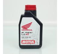 Bidón de aceite Motul E TEC Lub 4T 10W30 100% síntesis 1L para moto Honda