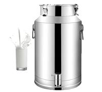 Bidón De Acero Inoxidable para Transporte De Leche con Grifo lechera acero inoxidable 5 litro bidones for Transporte/Cubo for Vino Resistente Jarra Barril Aceite,Capacity-28L