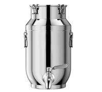 Bidón De Acero Inoxidable Para Transporte De Leche Con Grifo Lechera Acero Inoxidable 5 Litro Con Tapa/grifo/asa, Para Transportar o Almacenar Leche,capacity-20liter