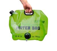 Bidón de agua para camping | Bolsillo plegable 8L impermeable | Contenedor de almacenamiento de agua de calidad alimentaria - para exterior, Bivouac, pesca, caza, viaje, playa, viaje por carretera