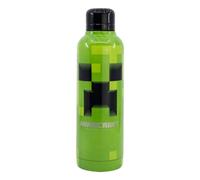 Bidón de agua Stor 00441 acero inoxidable 515 ml Minecraft negro y verde