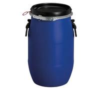 Bidón de boca ancha Macedaro (30 l, Azul, Con tapa)