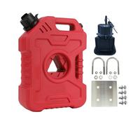 Bidón de Combustible Bidón de Gasolina Tanque de Combustible de 6 litros con Cerradura de Soporte, Placa de Acero Inoxidable 304(Bracket Lock)
