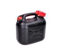 Hünersdorff Bidón para carburante STANDARD 5 L PEAD Negro homologación UN accesorios rojos