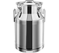 Bidón De Leche De Acero Inoxidable 201 De Alta Resistencia - Cubo Sellado De 30 litros para Almacenamiento, Transporte Y Conservación De Líquidos como Leche, Arroz, Té, Frijoles, Agua, Vino Y