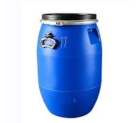 Bidón de Plástico HDPE Azul, con Junta de Sellado Hermética; Barril de Transporte con Tapa de Anillo de Cierre, ideal para el Almacenamiento de Agua, Líquidos, Productos Químicos(60L)