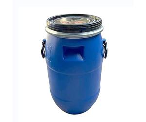 Bidón de Plástico HDPE Azul, con Junta de Sellado Hermética; Barril de Transporte con Tapa de Anillo de Cierre, ideal para el Almacenamiento de Agua, Líquidos, Productos Químicos(30L)