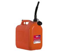 Bidón de plástico para carburante (20 l, Naranja/Negro)