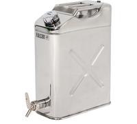 FALCON Bidón de seguridad con grifo de dosificación fina, acero inoxidable, capacidad 20 l, a partir de 3 unid.