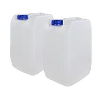 Bidón Garrafa Plástico 20 litros apilable. Apta para uso alimentario. Homologación para transporte ADR. (2 Unidades).